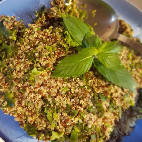 Quinoa Minze Spinat