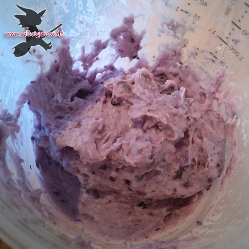 lila Kartoffelstampf